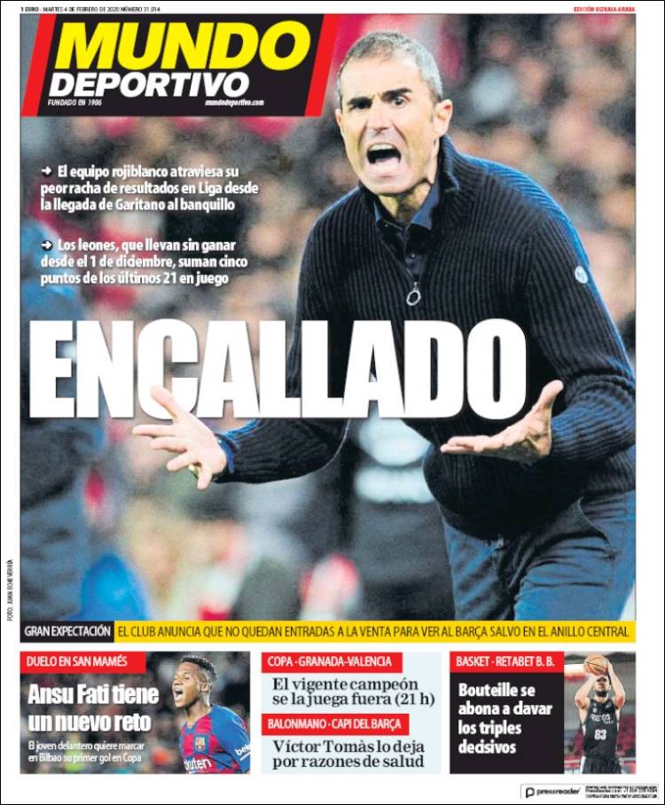 Portada de Mundo Deportivo Bizkaia (Spain)