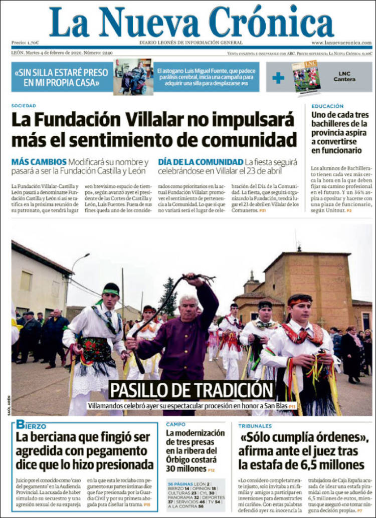 Portada de La Nueva Crónica (Spain)