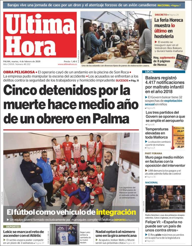 Portada de Última Hora (Spain)