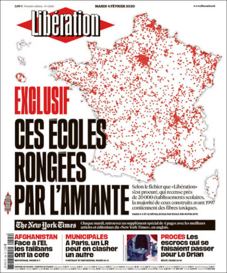 Portada de Libération (Francia)