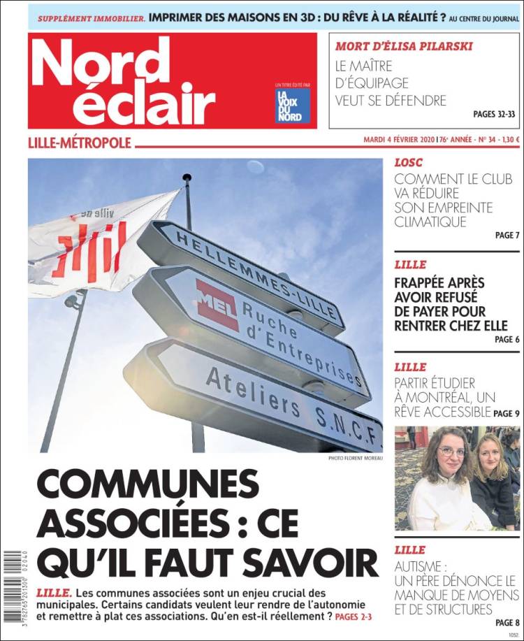 Portada de Nord Éclair (Francia)