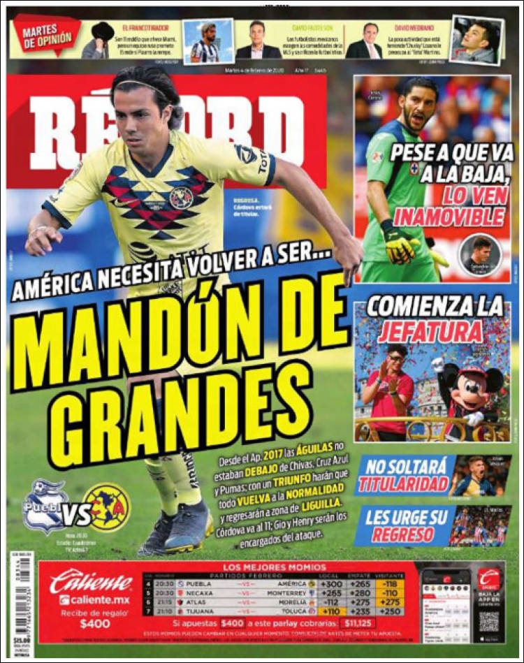 Portada de Record (México)