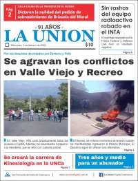 Portada de La Unión (Argentina)
