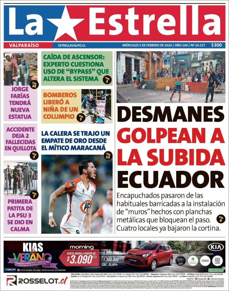 Portada de Estrella de Valparaiso (Chile)