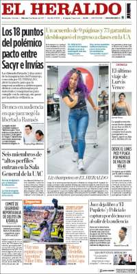 Portada de El Heraldo (Colombia)