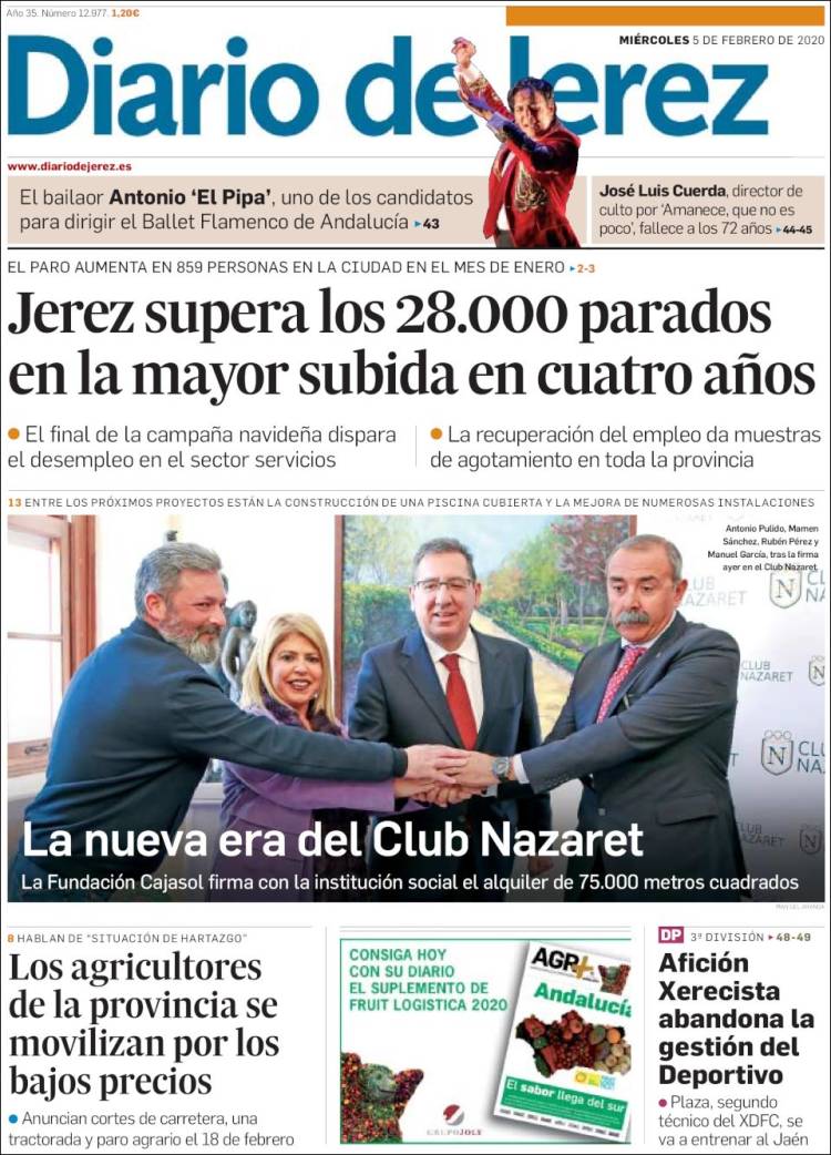 Portada de Diario de Jerez (España)