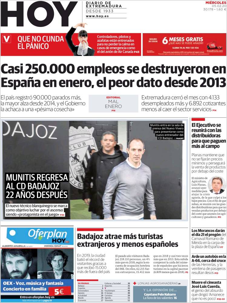 Portada de Hoy - Badajoz (España)