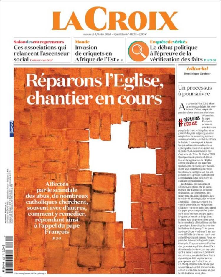 Portada de La Croix (Francia)