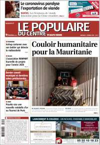 Portada de Le Populaire du Centre (Francia)