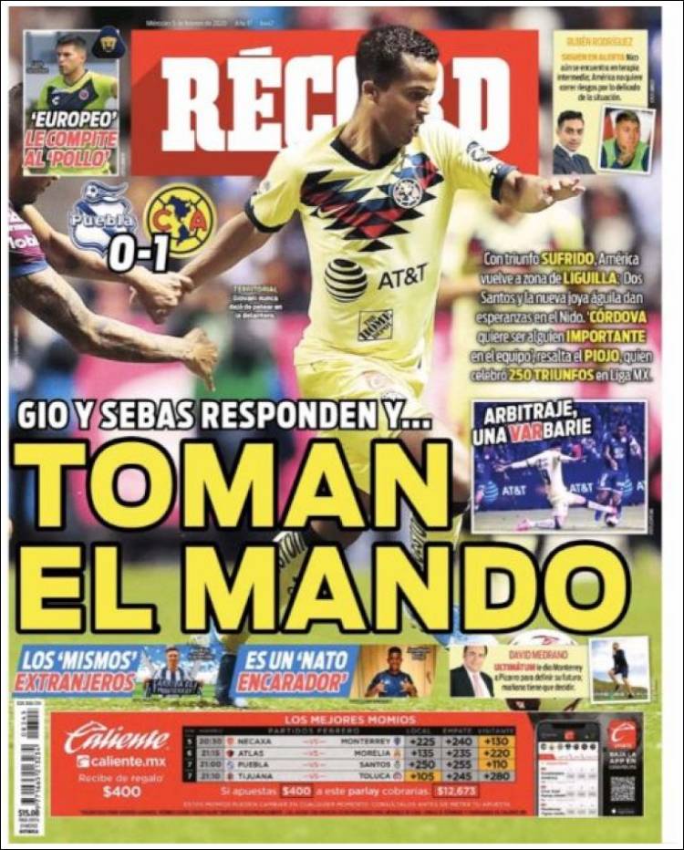 Portada de Record (México)