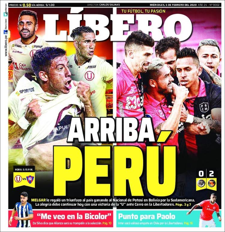 Portada de Líbero (Perú)