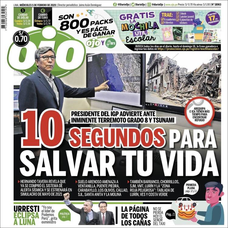 Portada de Ojo (Perú)