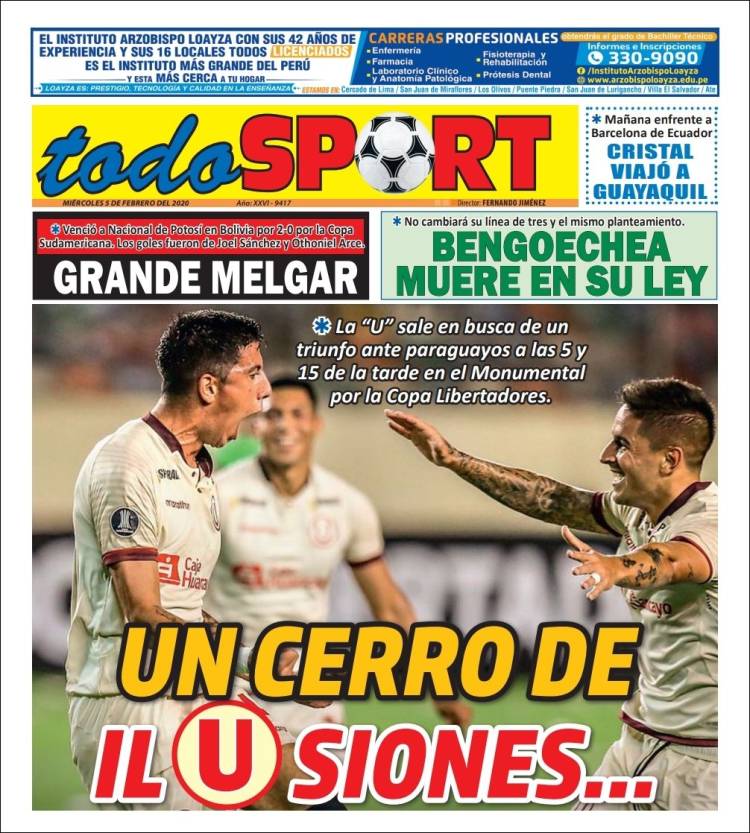 Portada de TodoSport (Peru)