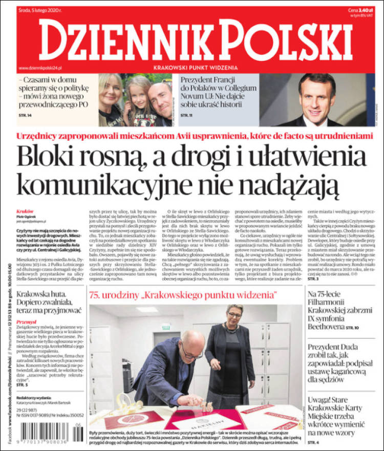 Portada de Dziennik (Polonia)