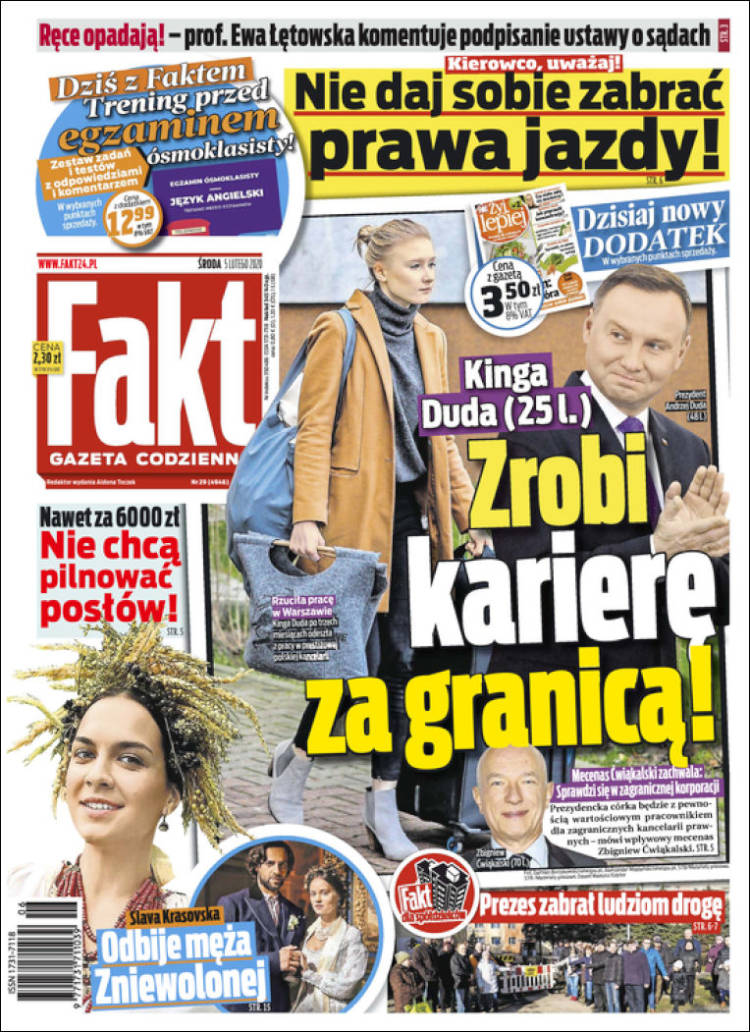 Portada de Fakt (Polonia)