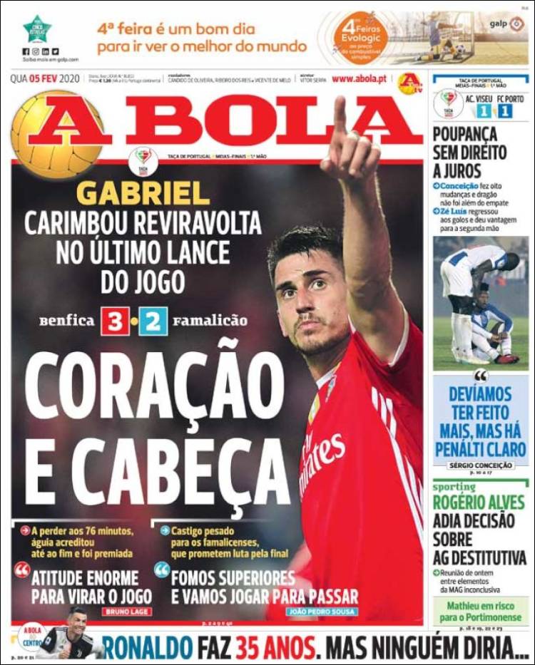 Portada de A Bola (Portugal)