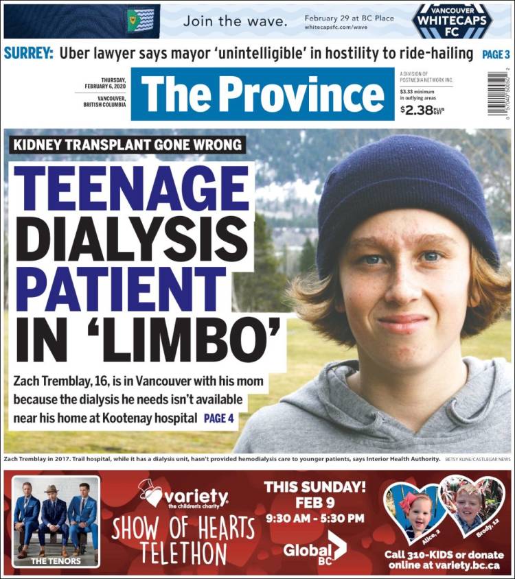 Portada de The Province (Canada)