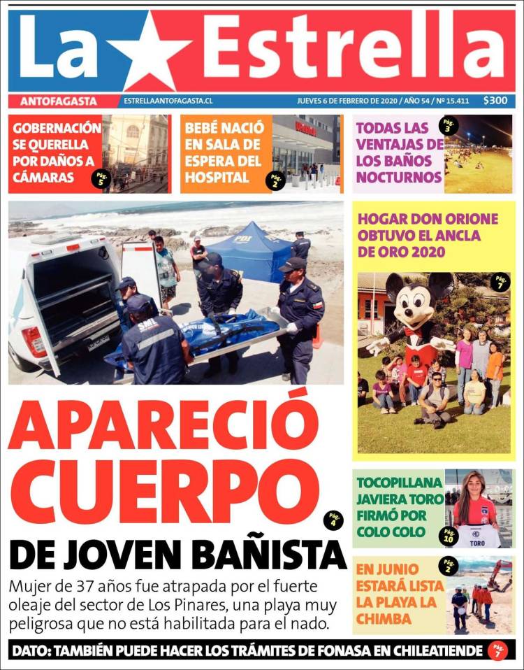 Portada de La Estrella del Norte (Chile)