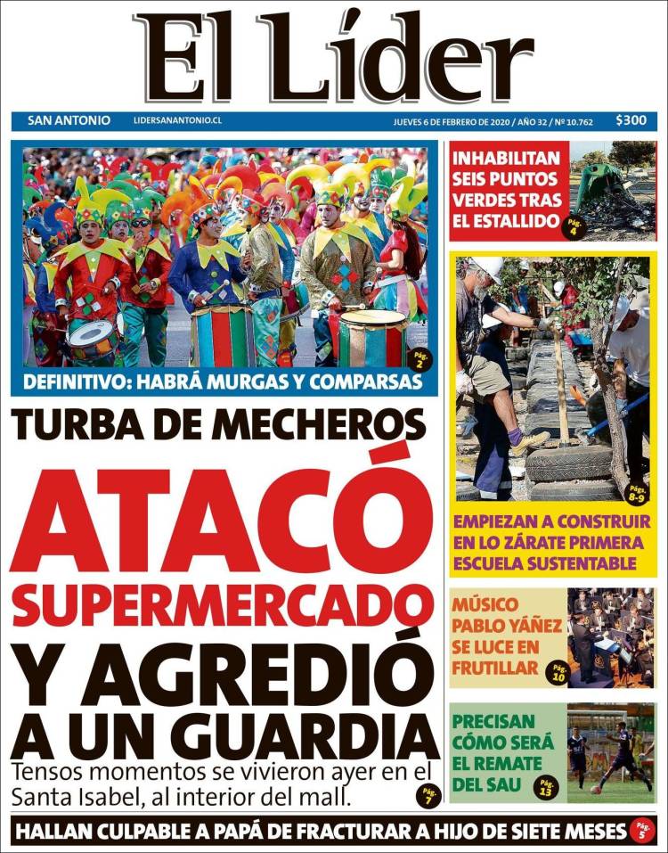 Portada de Lider de San Antonio (Chile)