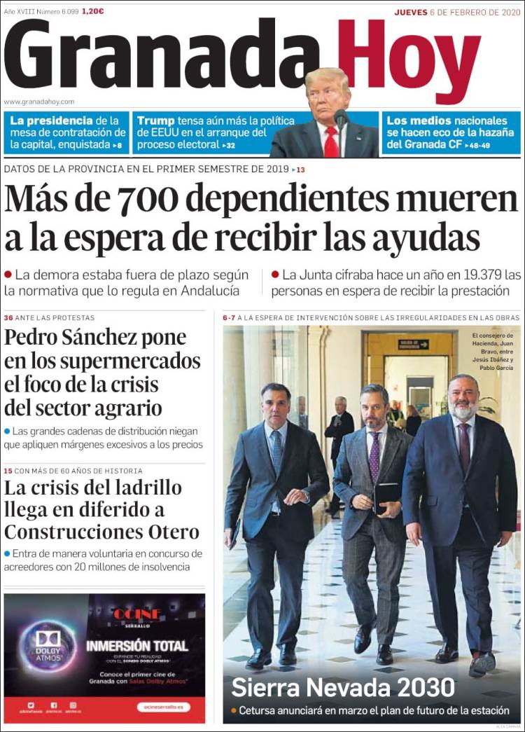 Portada de Granada Hoy (España)