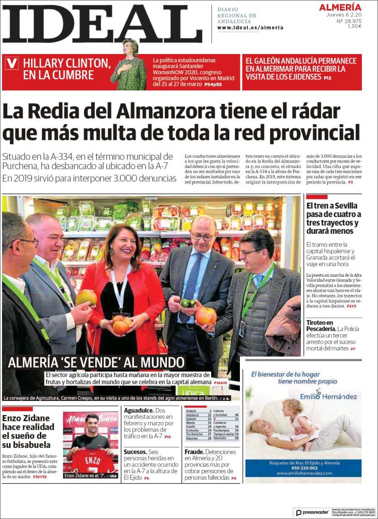 Portada de Ideal Almeria (España)