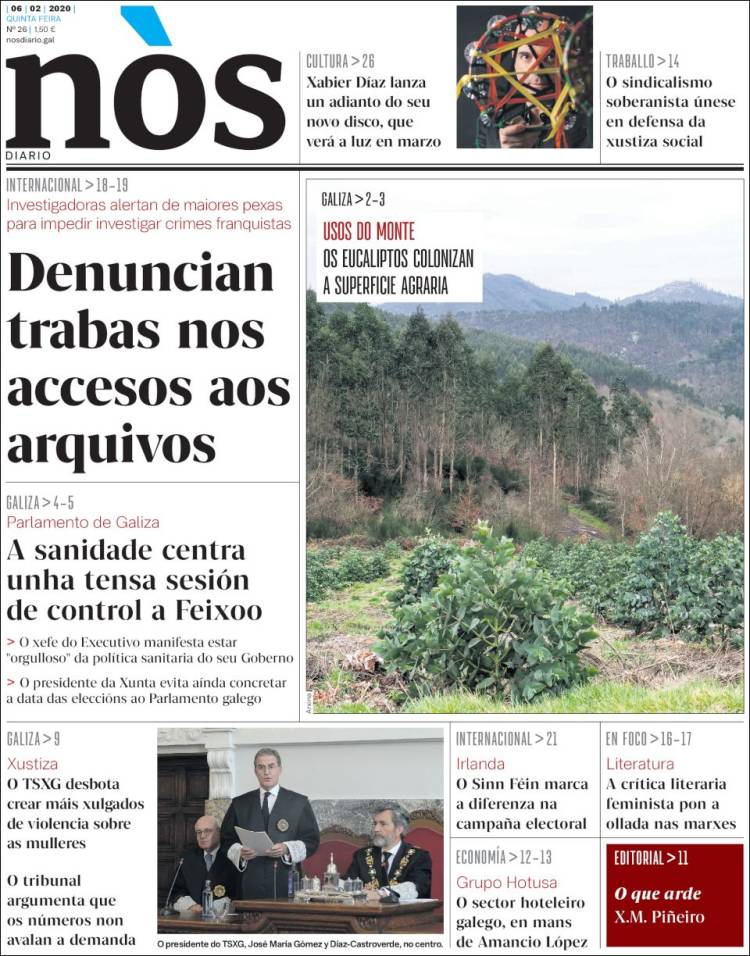 Portada de Nòs Diario (España)