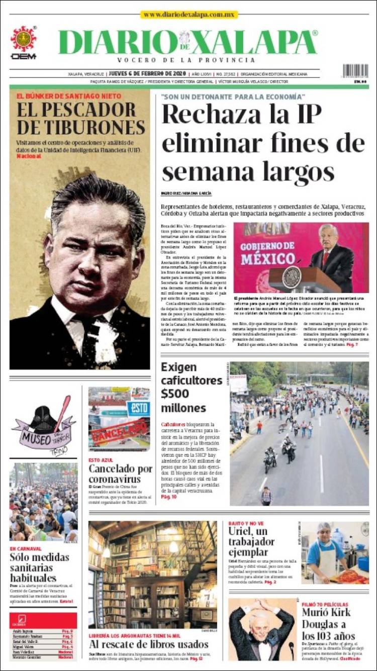 Portada de Diario de Xalapa (México)