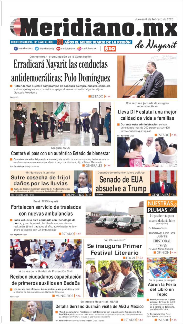 Portada de Meridiano (México)