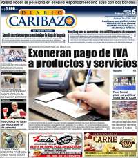 Portada de Diario Caribazo (Venezuela)