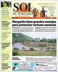 Portada de El Sol de Margarita (Venezuela)