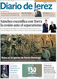 Portada de Diario de Jerez (Espagne)