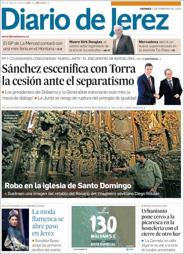 Portada de Diario de Jerez (Espagne)