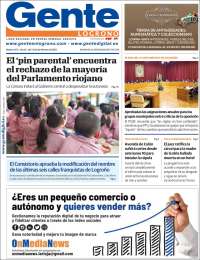 Portada de Gente en Logroño (España)