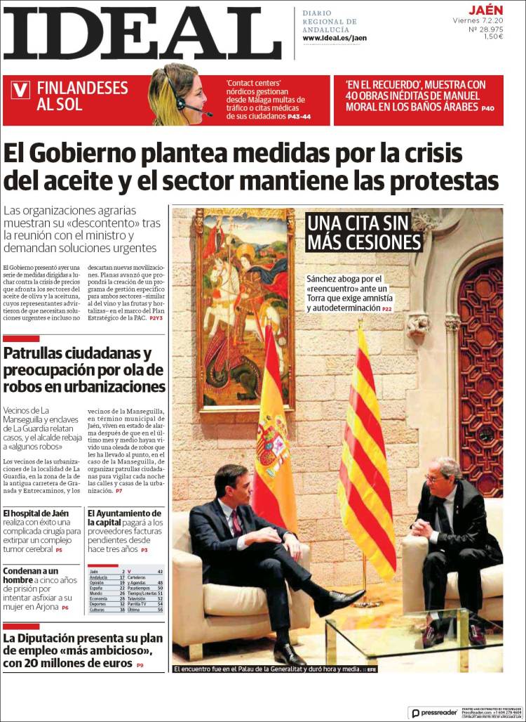 Portada de El Ideal de Jaén (Espagne)