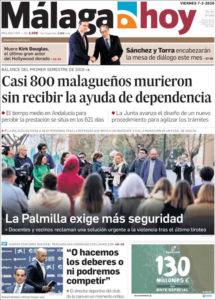 Portada de Málaga Hoy (Espagne)