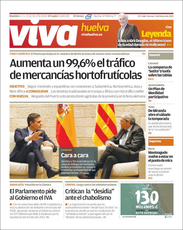 Portada de Viva Huelva (Espagne)