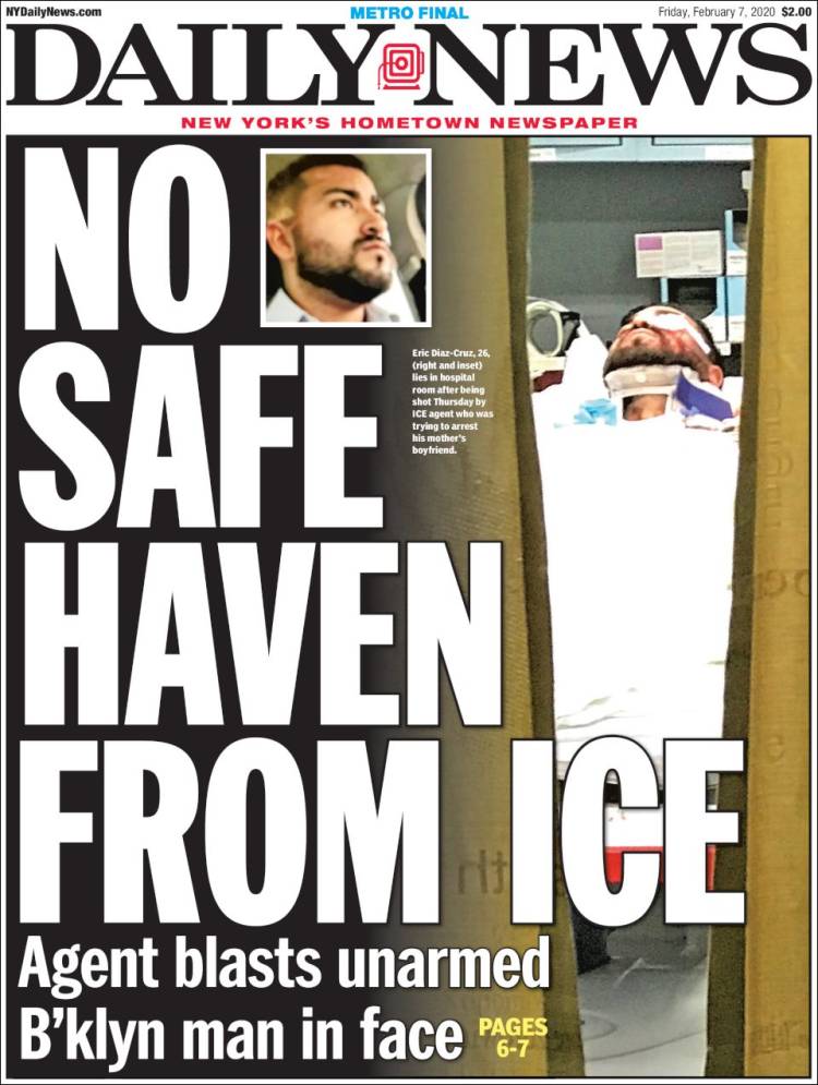 Portada de Daily News - New York (USA)