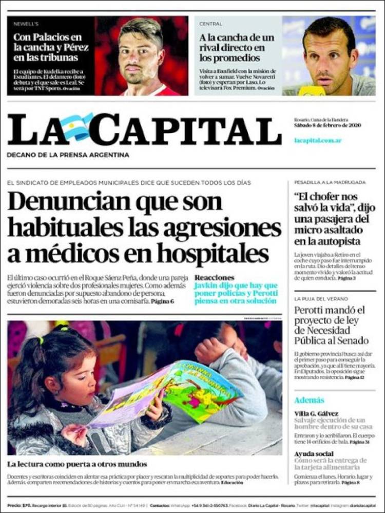 Portada de La Capital - Rosario (Argentina)