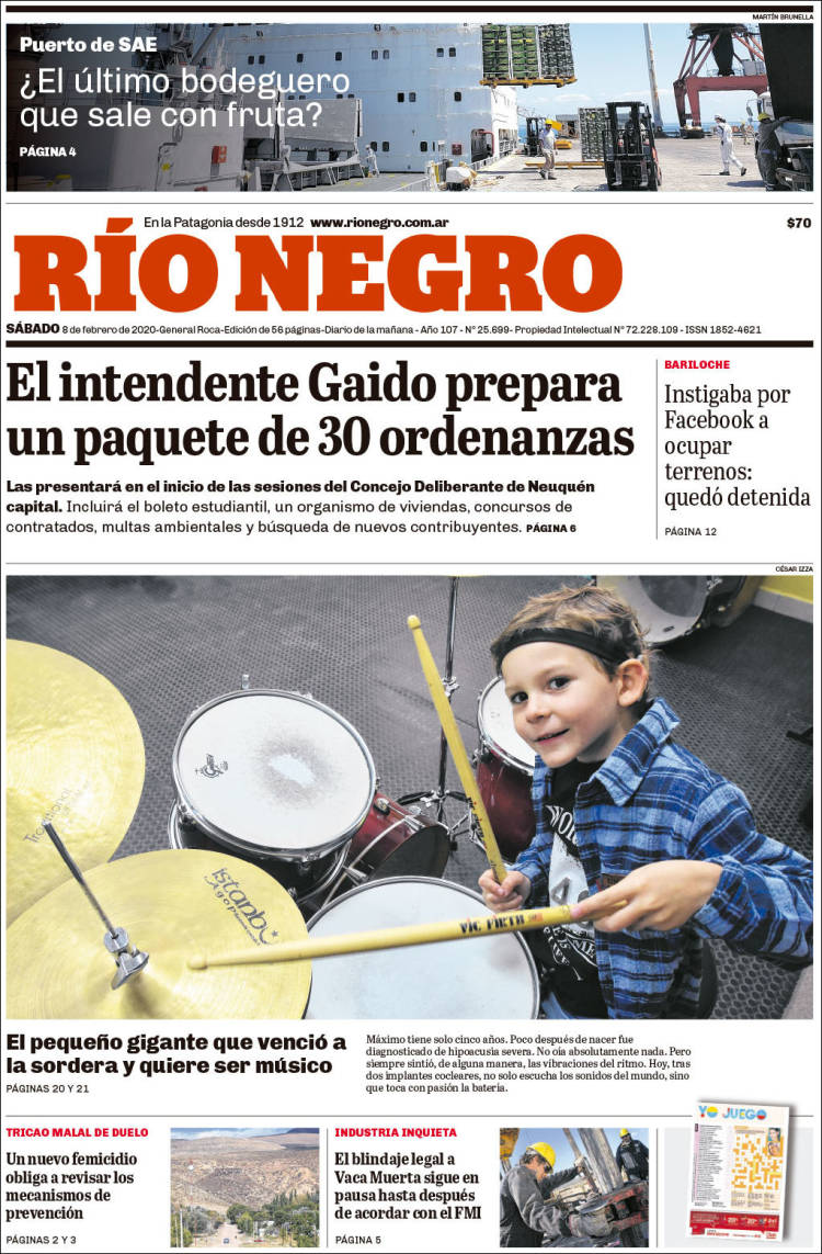 Portada de Rio Negro (Argentina)