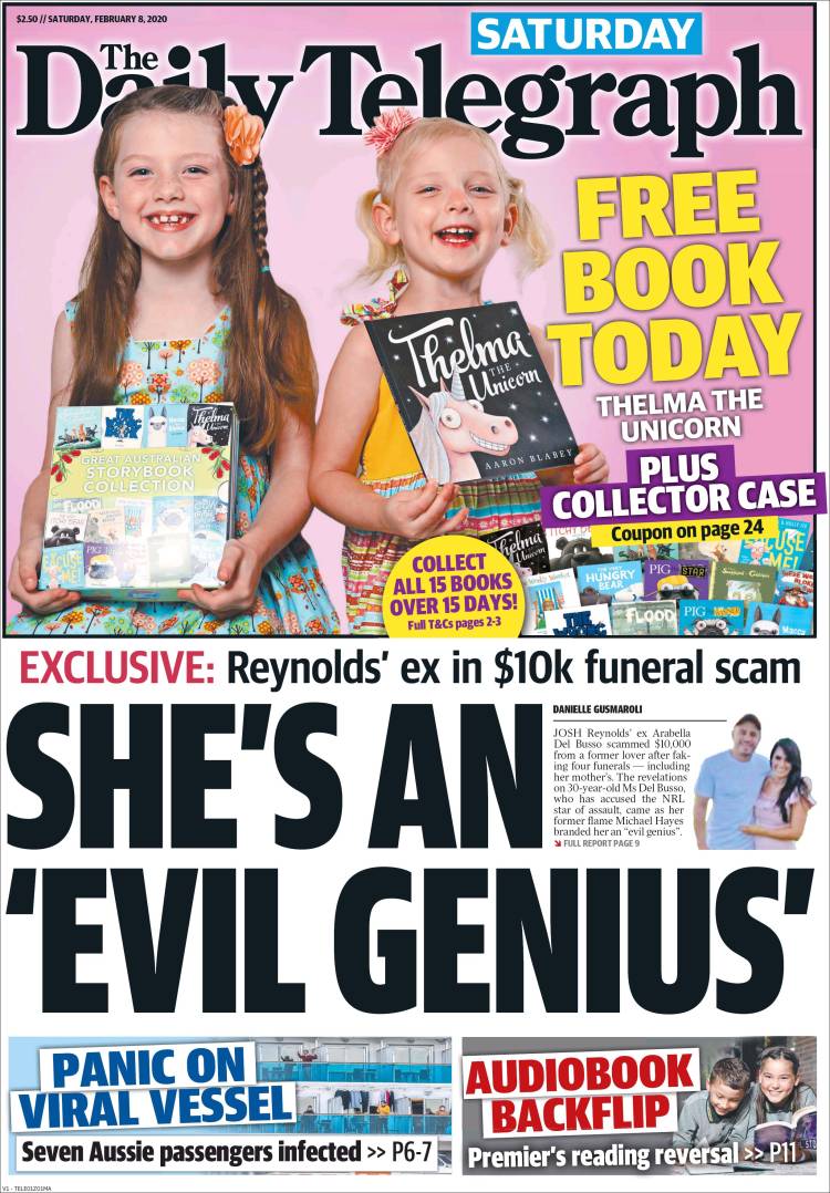 Portada de The Daily Telegraph (Australia)