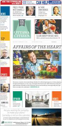 Portada de Ottawa Citizen (Canadá)