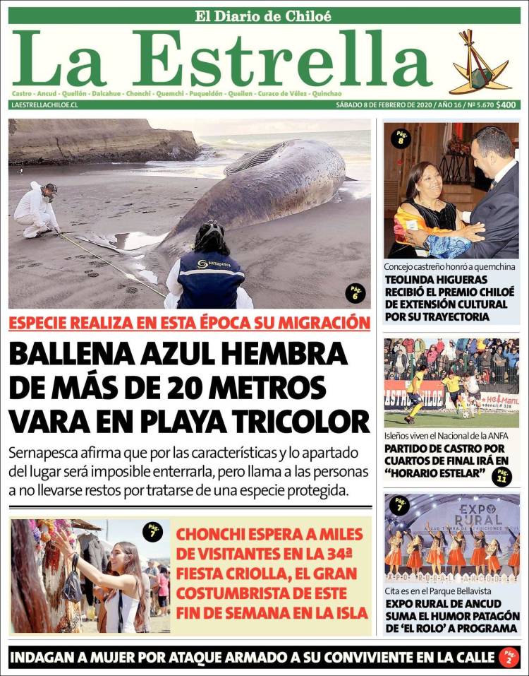 Portada de Estrella de Chiloé (Chile)