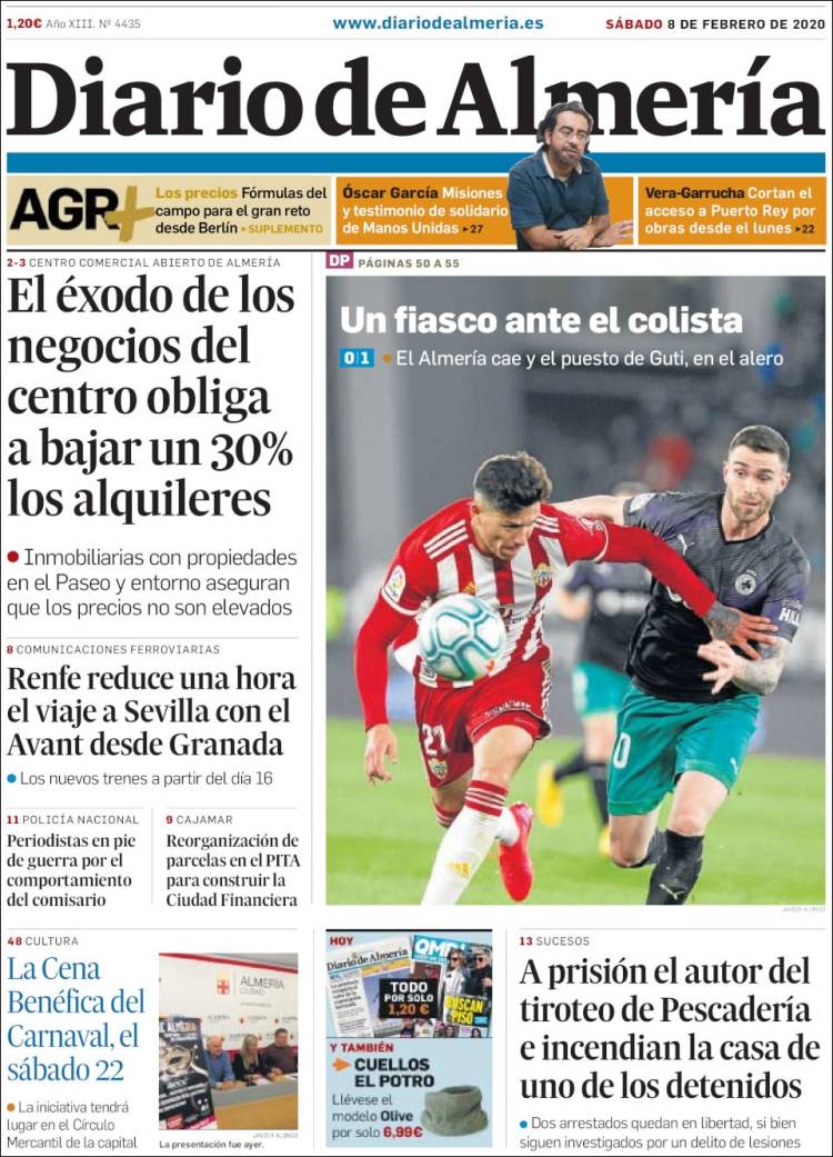 Portada de Diario de Almería (Espa&ntilde;a)