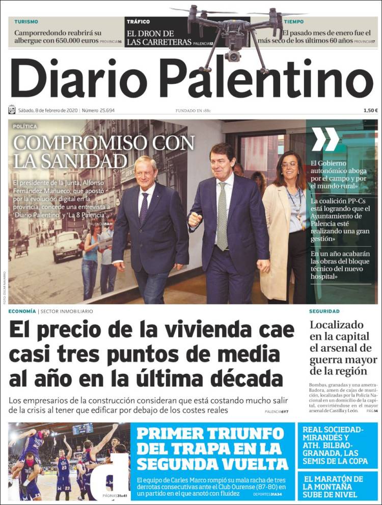 Portada de Diario Palentino (Espa&ntilde;a)
