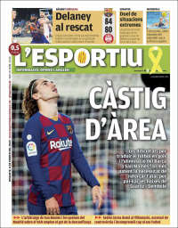 Portada de L'Esportiu (Espa&ntilde;a)