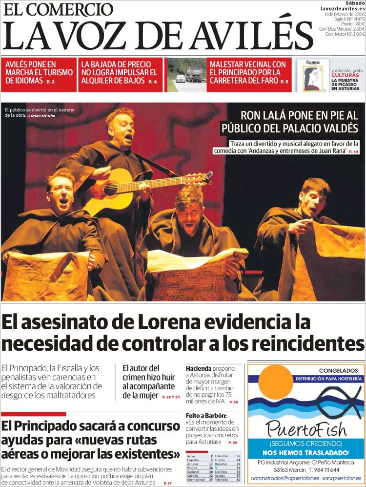 Portada de El Comercio - Avilés (Espa&ntilde;a)