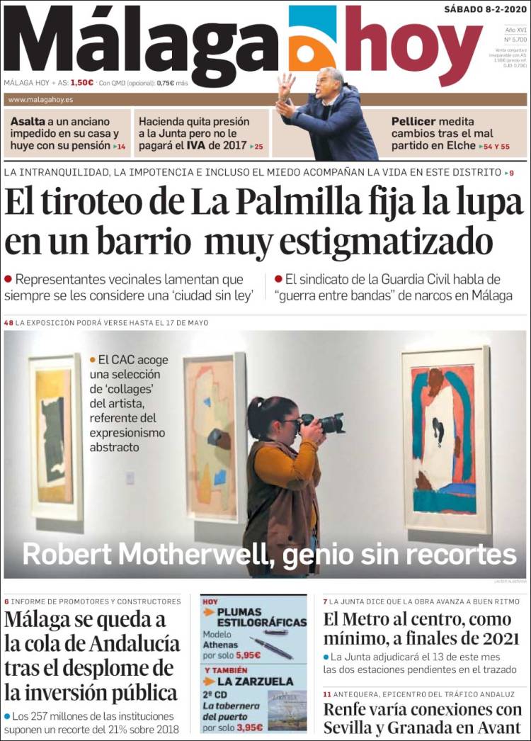 Portada de Málaga Hoy (Espa&ntilde;a)