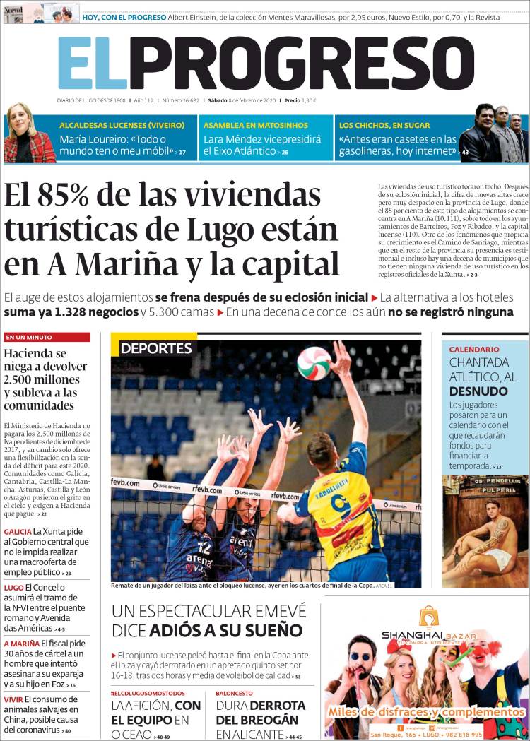Portada de El Progreso (Espa&ntilde;a)