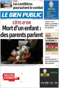 Portada de Le Bien Public (Francia)