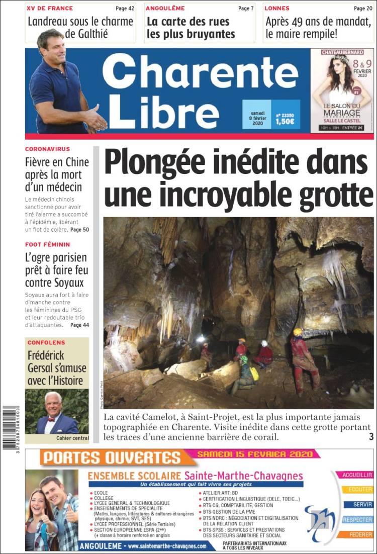 Portada de Charente Libre (Francia)